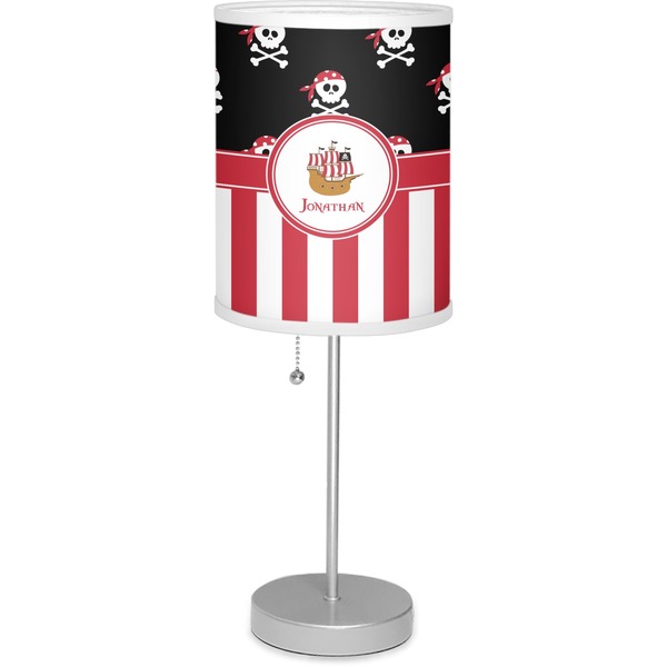 Custom Pirate & Stripes Lamp with Drum Shade (Personalized)
