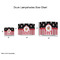 Pirate & Stripes Drum Lampshades - Sizing Chart