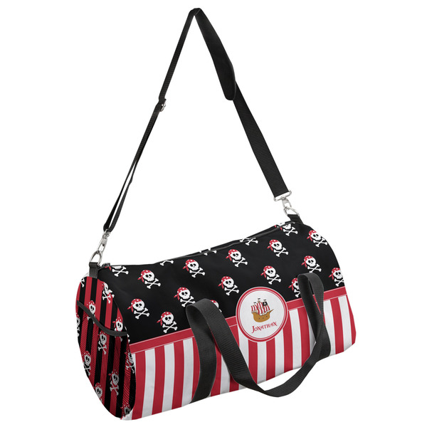 Custom Pirate & Stripes Duffel Bag (Personalized)