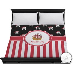 Pirate & Stripes Duvet Cover - King (Personalized)