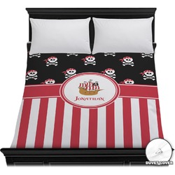 Pirate & Stripes Duvet Cover - Full / Queen (Personalized)