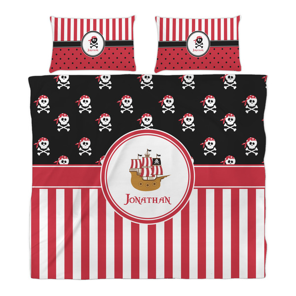 Pirate & Stripes Duvet Cover Set - King - Alt Approval