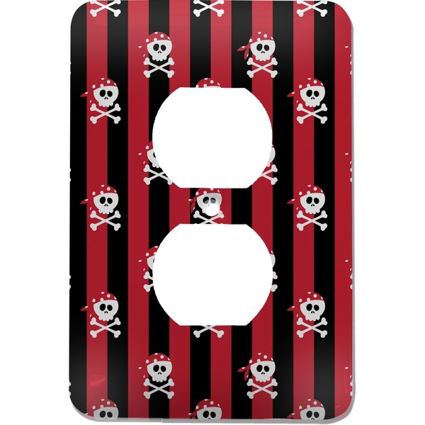 Custom Pirate & Stripes Electric Outlet Plate