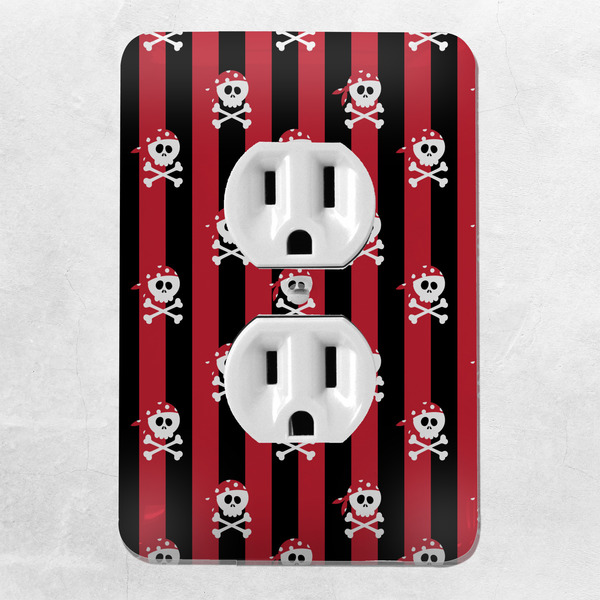 Pirate & Stripes Electric Outlet Plate - LIFESTYLE
