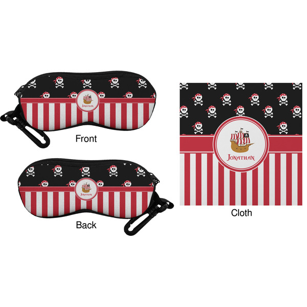 Pirate & Stripes Eyeglass Case & Cloth (Approval)