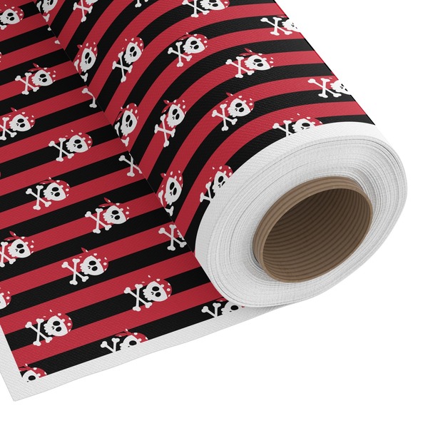 Custom Pirate & Stripes Fabric by the Yard - Spun Polyester Poplin
