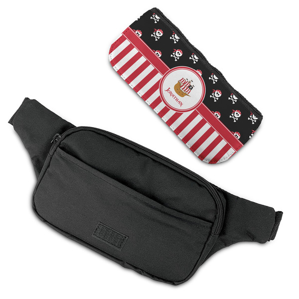 Pirate & Stripes Fanny Packs - FLAT (flap off)