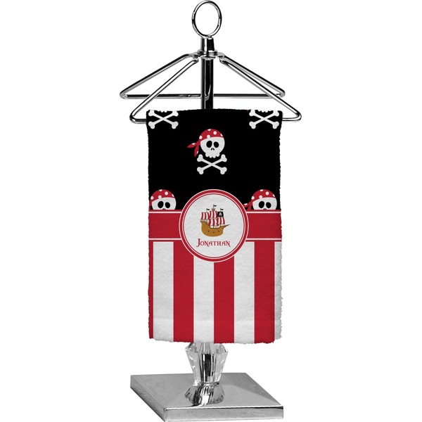 Custom Pirate & Stripes Finger Tip Towel - Full Print (Personalized)
