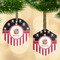 Pirate & Stripes Frosted Glass Ornament - MAIN PARENT