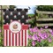 Pirate & Stripes Garden Flag - Outside In Flowers