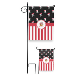 Pirate & Stripes Garden Flag (Personalized)