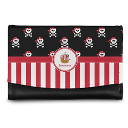 Pirate & Stripes Genuine Leather Women's Wallet - Small (Personalized)