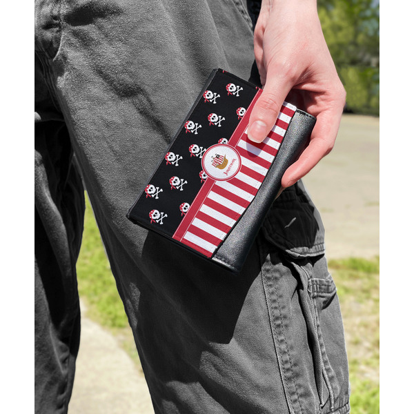 Pirate & Stripes Genuine Leather Womens Wallet - In Context