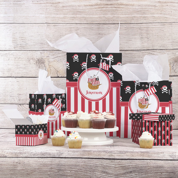 Pirate & Stripes Gift Bags - In Context