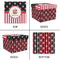Pirate & Stripes Gift Boxes with Lid - Canvas Wrapped - Large - Approval