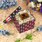 Pirate & Stripes Gift Boxes with Lid - Canvas Wrapped - Small - In Context