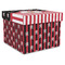 Pirate & Stripes Gift Boxes with Lid - Canvas Wrapped - X-Large - Front/Main