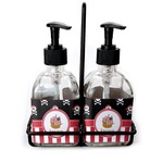Pirate & Stripes Glass Soap & Lotion Bottles (Personalized)