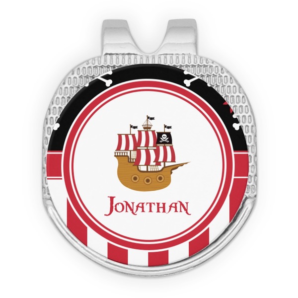 Pirate & Stripes Golf Ball Hat Marker Hat Clip