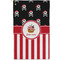 Pirate & Stripes Golf Towel - Poly-Cotton Blend - Small w/ Name or Text