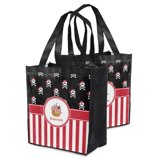 Pirate & Stripes Grocery Bag - MAIN