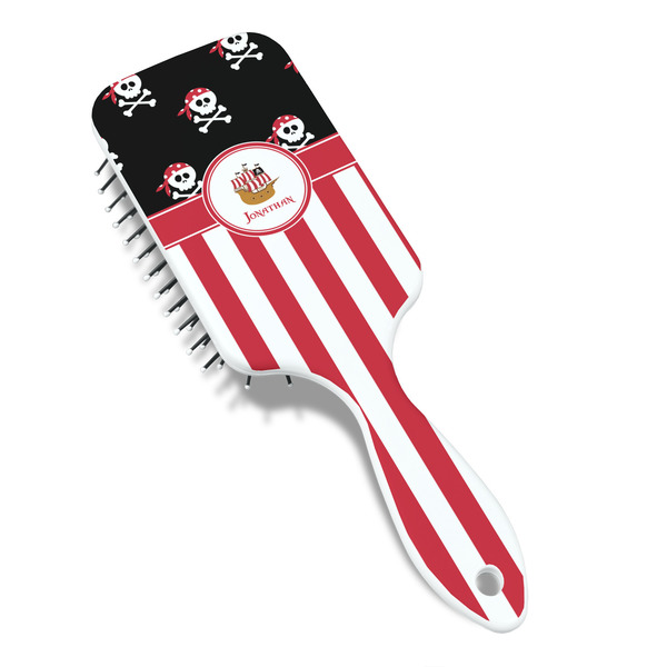 Pirate & Stripes Hair Brush - Angle View