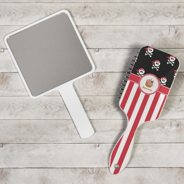 Pirate & Stripes Hair Brush - In Context