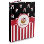 Pirate & Stripes Hardbound Journal - 7.25" x 10" (Personalized)
