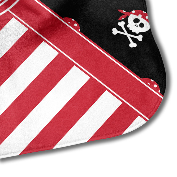 Pirate & Stripes Hooded Baby Towel- Detail Corner