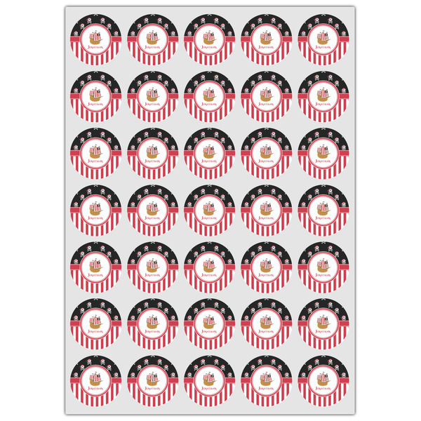 Pirate & Stripes Icing Circle - XSmall - Set of 35