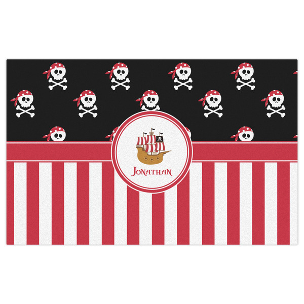 Pirate & Stripes Indoor / Outdoor Rug - 5'x8' - Front Flat