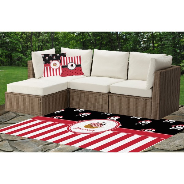 Pirate & Stripes Outdoor Mat & Cushions