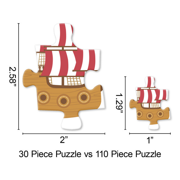 Pirate & Stripes Jigsaw Puzzle - Piece Comparison