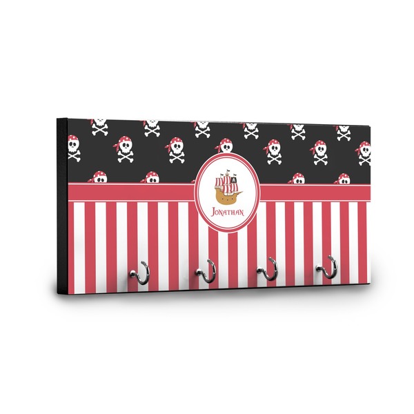 Pirate & Stripes Key Hanger - Front View with Hooks