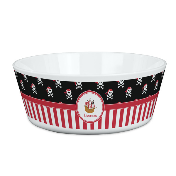 Custom Pirate & Stripes Kid's Bowl (Personalized)