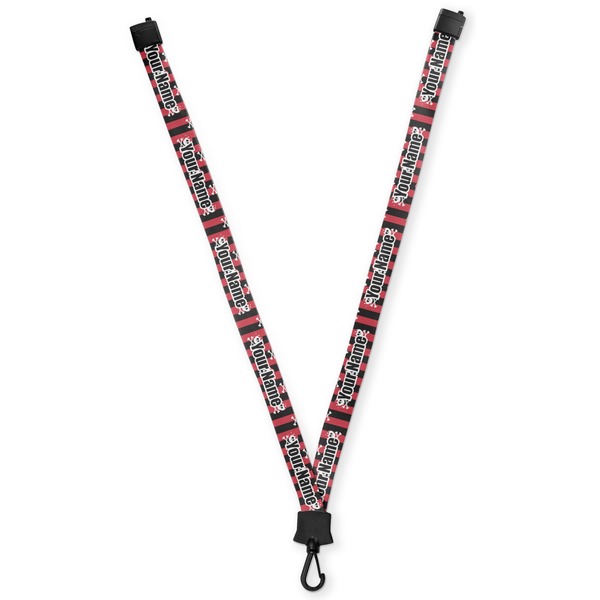 Custom Pirate & Stripes Lanyard (Personalized)
