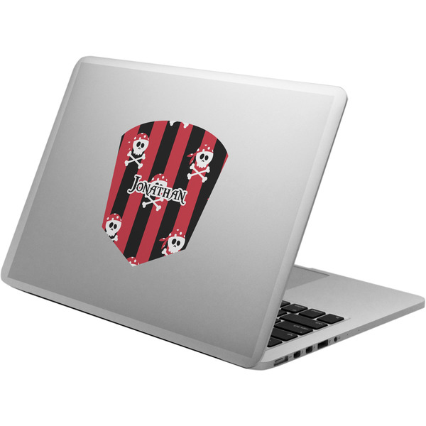 Custom Pirate & Stripes Laptop Decal (Personalized)