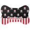 Pirate & Stripes Bone Shaped Dog Food Mat (Large) (Personalized)