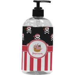 Pirate & Stripes Plastic Soap / Lotion Dispenser (Personalized)