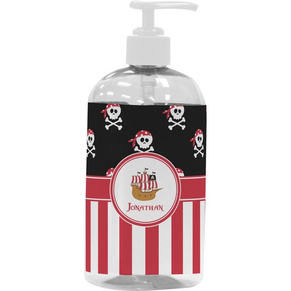 Pirate & Stripes Large Liquid Dispenser (16 oz) - White