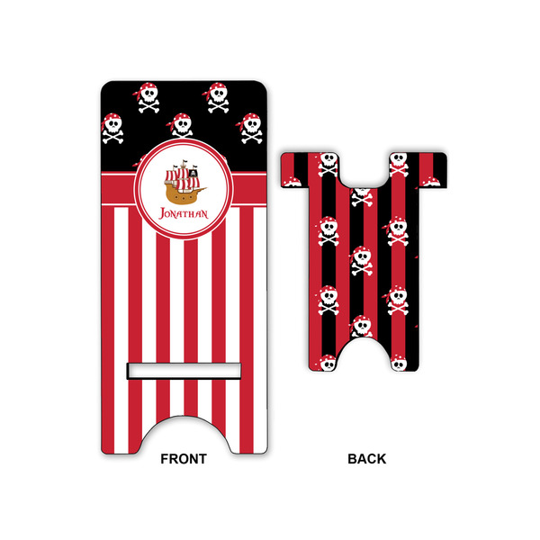 Pirate & Stripes Large Phone Stand - Front & Back