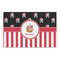 Pirate & Stripes Large Rectangle Car Magnets- Front/Main/Approval