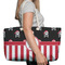 Pirate & Stripes Large Rope Tote Bag - In Context View