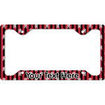 Pirate & Stripes License Plate Frame - Style C (Personalized)