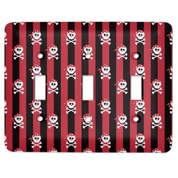 Pirate & Stripes Light Switch Cover (3 Toggle Plate)