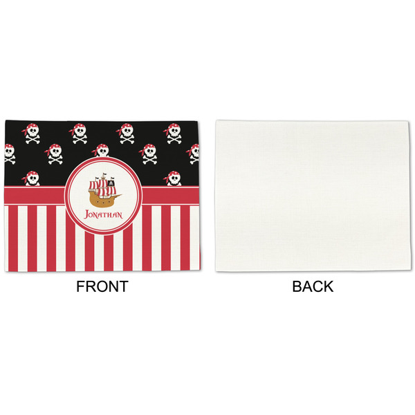 Pirate & Stripes Linen Placemat - APPROVAL Single (single sided)