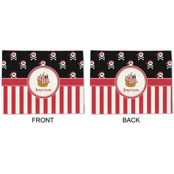 Pirate & Stripes Linen Placemat - APPROVAL (double sided)