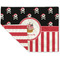 Pirate & Stripes Linen Placemat - Folded Corner (double side)