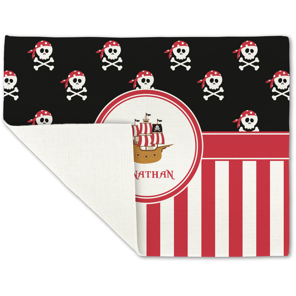 Pirate & Stripes Linen Placemat - Folded Corner (single side)