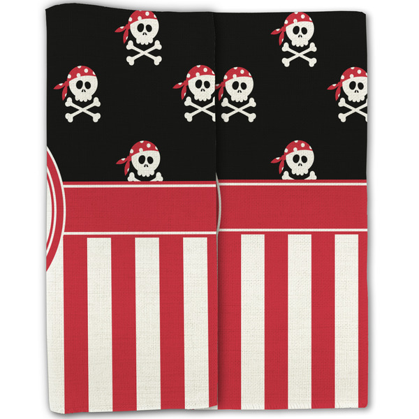 Pirate & Stripes Linen Placemat - Folded Half (double sided)
